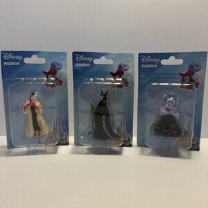 Disney Figurines Cruella de Vil / Maleficent / Ursula NEW IN BOX
